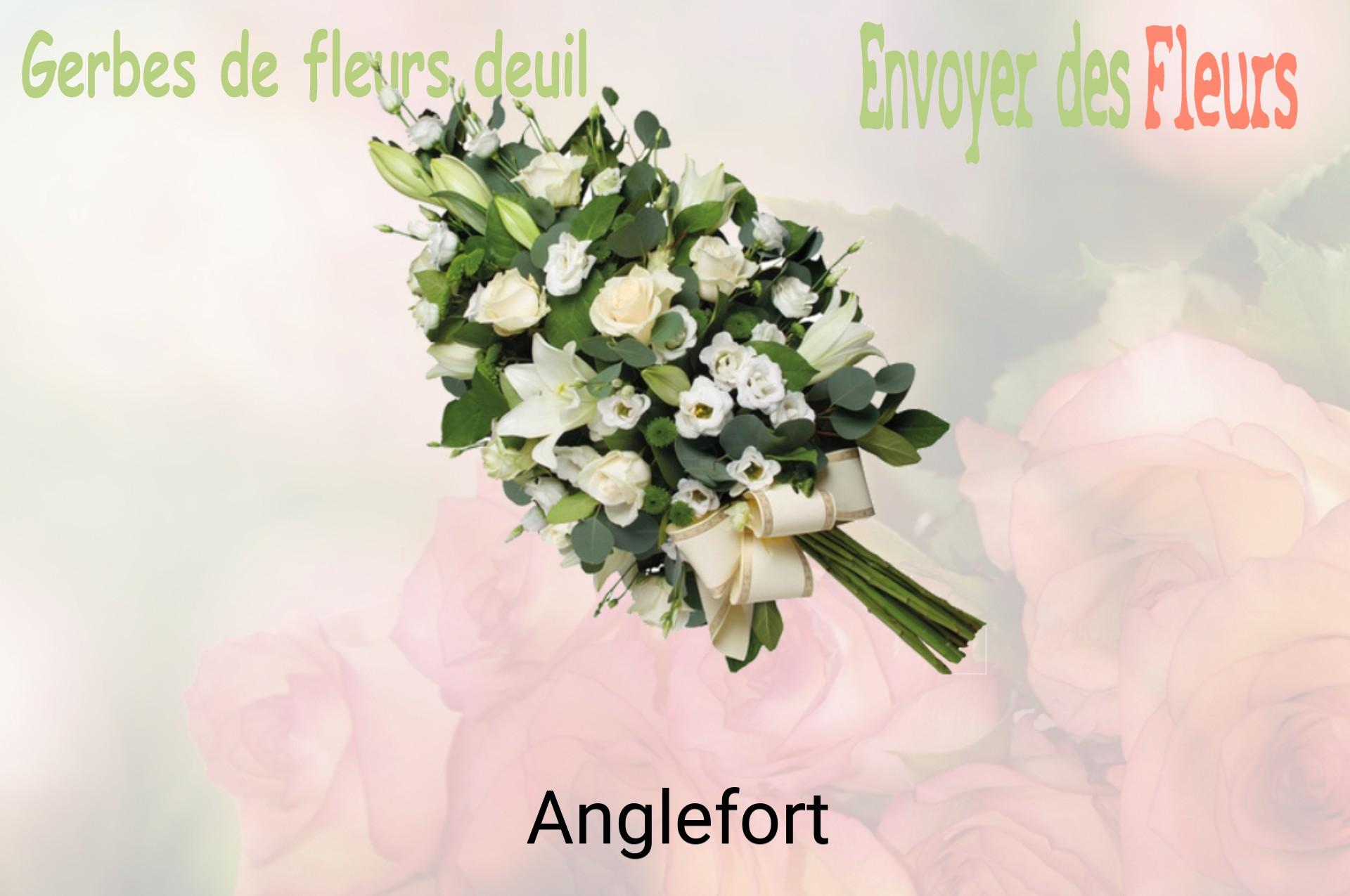 Gerbe de fleurs de deuil livrée à Anglefort